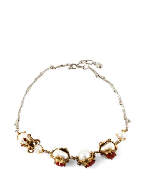 pearl-embellished necklace by MARNI