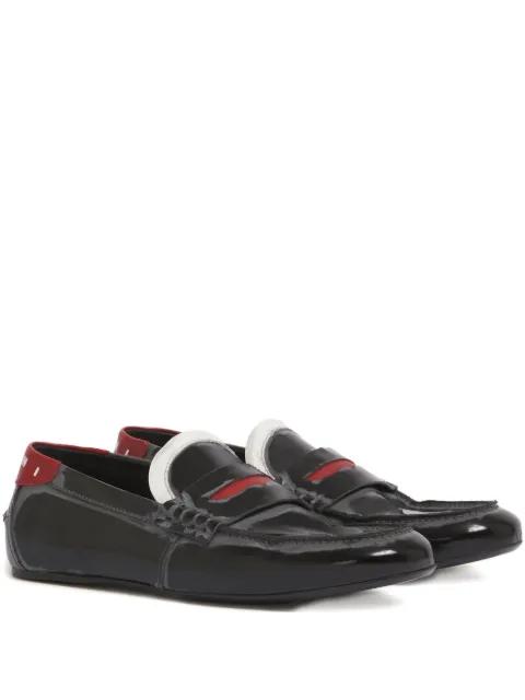 penny-strap leather loafers by MARNI