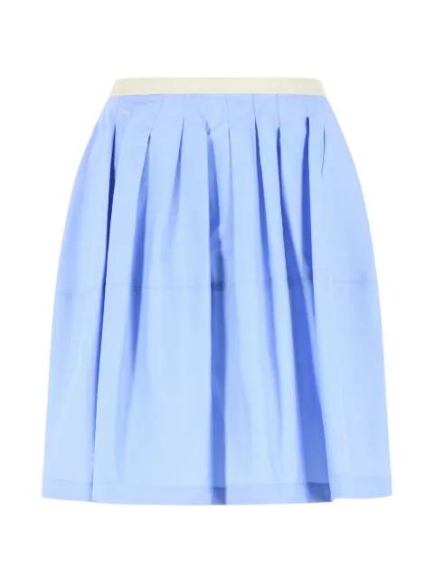 pleated cotton mini skirt by MARNI