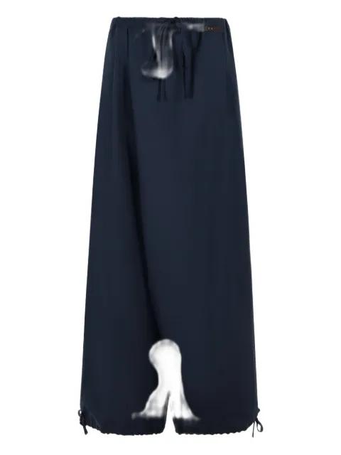 pleated drawstring trousers by MARNI