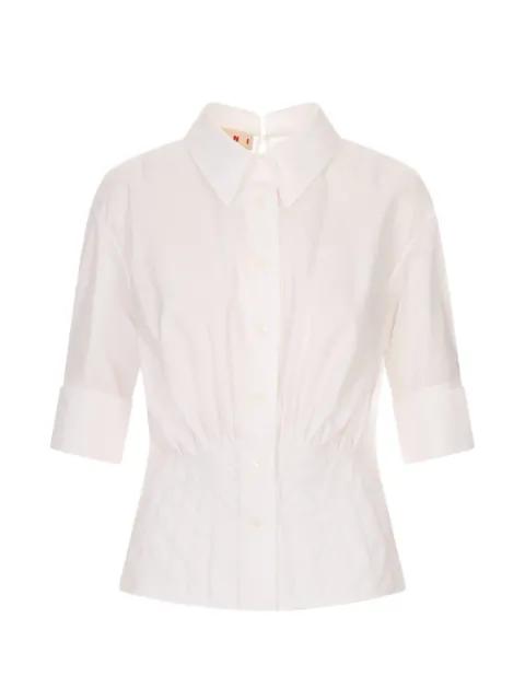 pleated short-sleeve shirt by MARNI