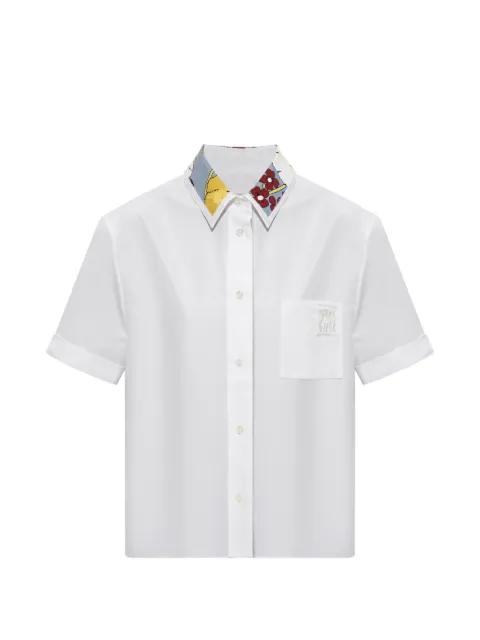 poplin cropped shirt with Melodia collar by MARNI