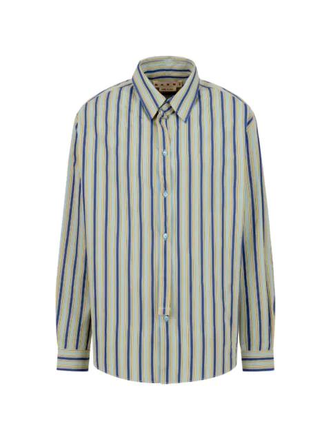 poplin shirt with neck strap by MARNI