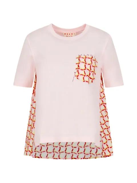 printed pocket back T-shirt by MARNI