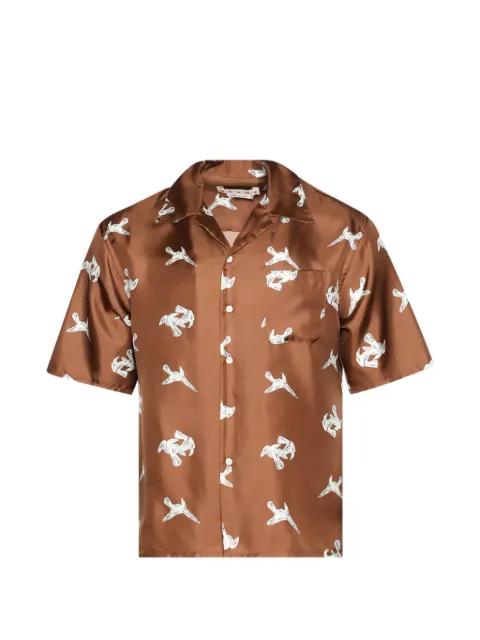 printed pocket shirt by MARNI