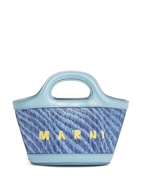 raffia-effect Tropicalia micro bag by MARNI