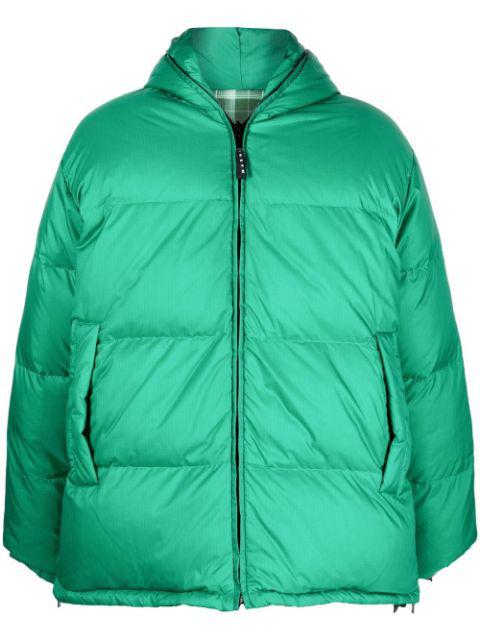 reversible padded hoodied coat by MARNI