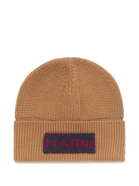 ribbed beanie hat by MARNI