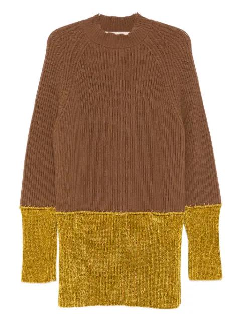 ribbed colour-block sweater by MARNI