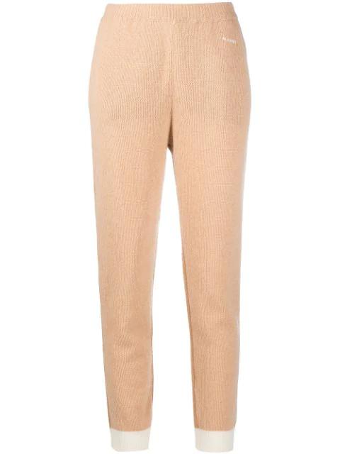 ribbed-knit cashmere trousers by MARNI