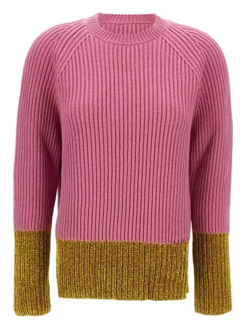 ribbed panelled sweater by MARNI