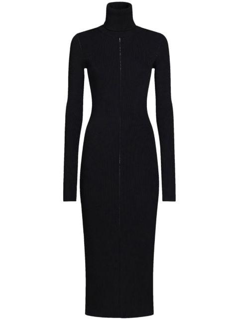 roll neck ribbed midi dress by MARNI