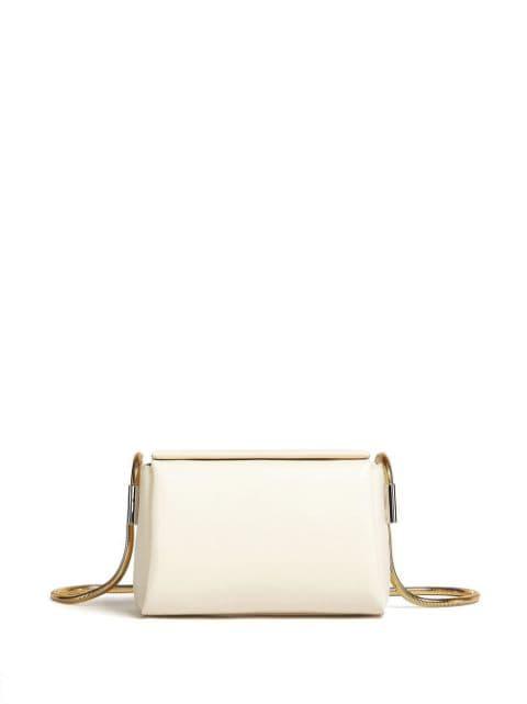 round snake chain leather shoulder bag by MARNI
