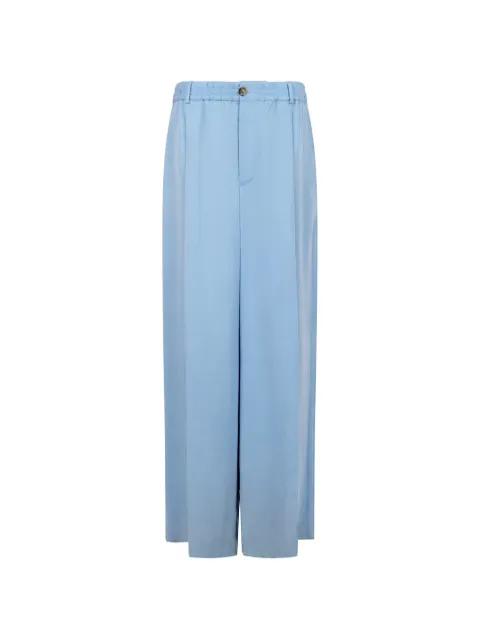 satin-finish wide-leg trousers by MARNI