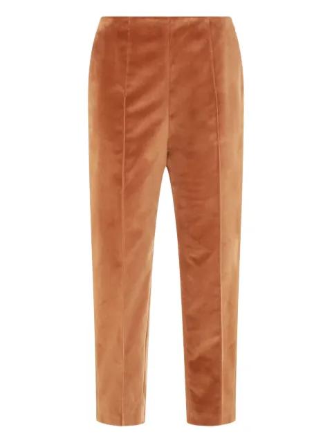 seam-details velvet trousers by MARNI