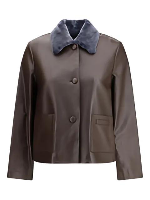 shearling-collar jacket by MARNI