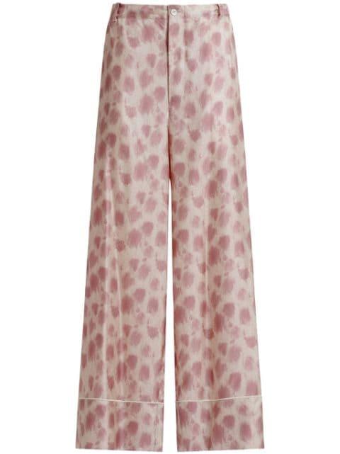silk wide-leg trousers by MARNI