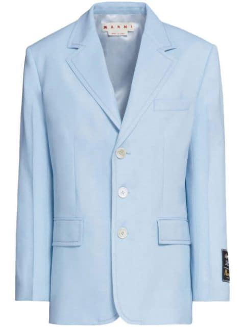 single-breasted wool blazer by MARNI