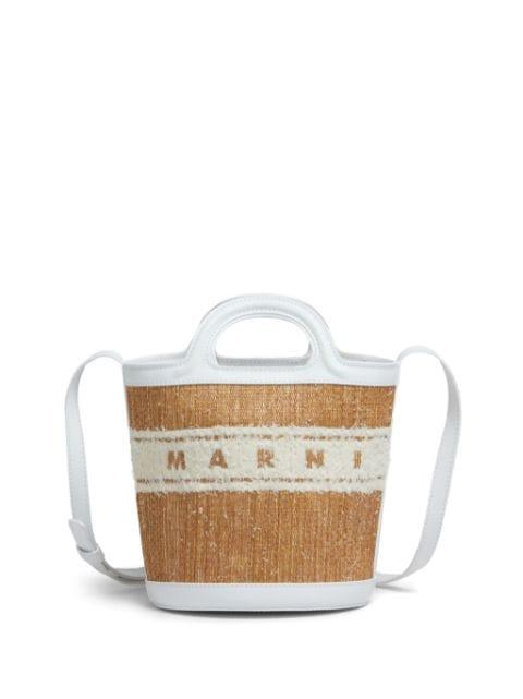 small Tropicalia logo-embroidered bucket bag by MARNI