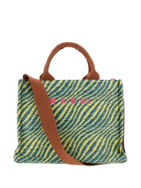 small wave-patterned tote bag by MARNI