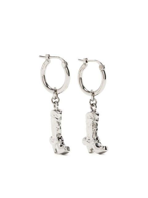 statement-pendant brass earrings by MARNI