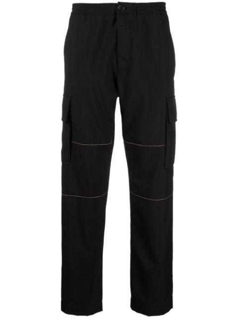 straight-leg virgin-wool trousers by MARNI