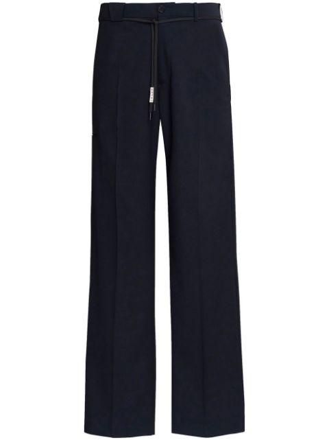 straight-leg wool trousers by MARNI