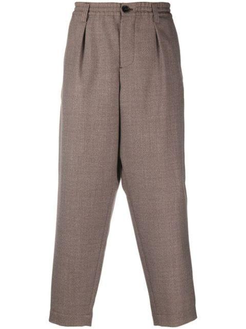 straight-leg wool trousers by MARNI