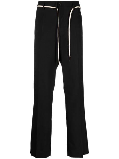 straight-leg wool trousers by MARNI