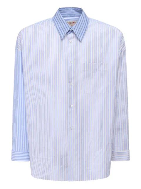 striped button-up shirt by MARNI