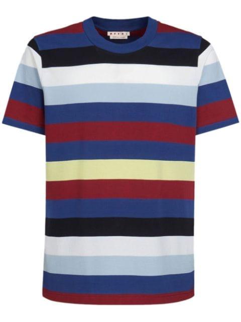 striped cotton T-shirt by MARNI