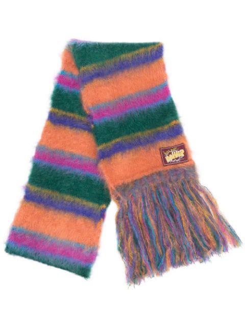striped knitted scarf by MARNI