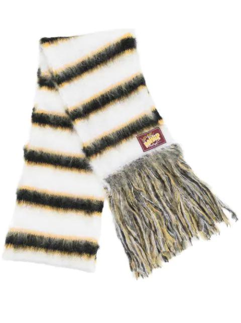 striped pattern scarf by MARNI