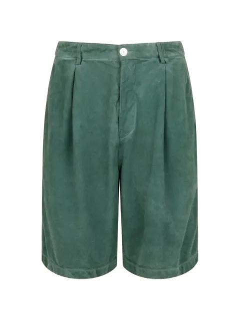 suede shorts with pleats by MARNI