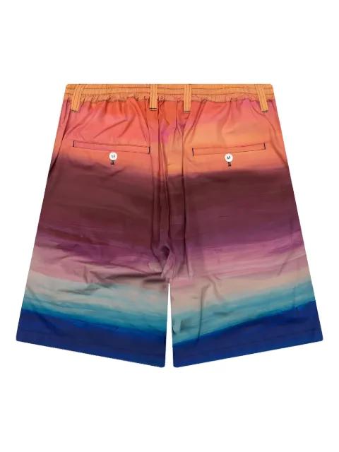 sunset-print shorts by MARNI