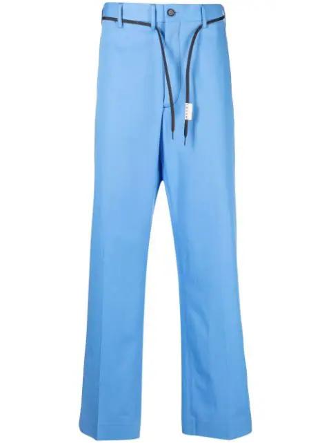 tailored straight-leg trousers by MARNI