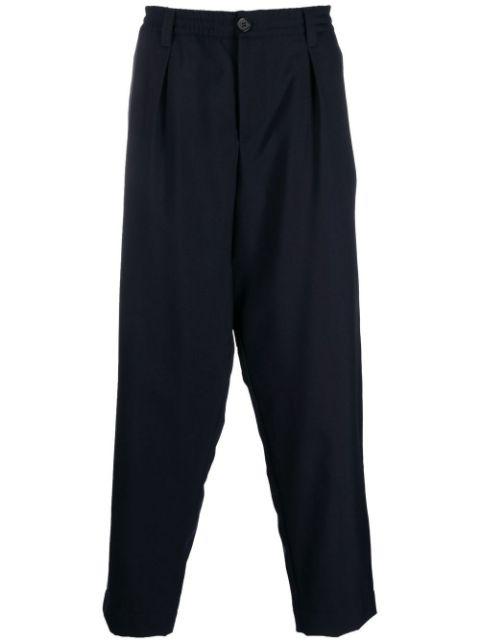 tapered-leg elasticated-waist trousers by MARNI
