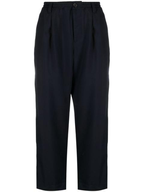 tapered-leg wool trousers by MARNI