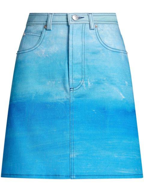 tie-dye A-line skirt by MARNI