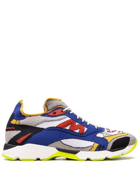 trompe l'oeil-print sneakers by MARNI