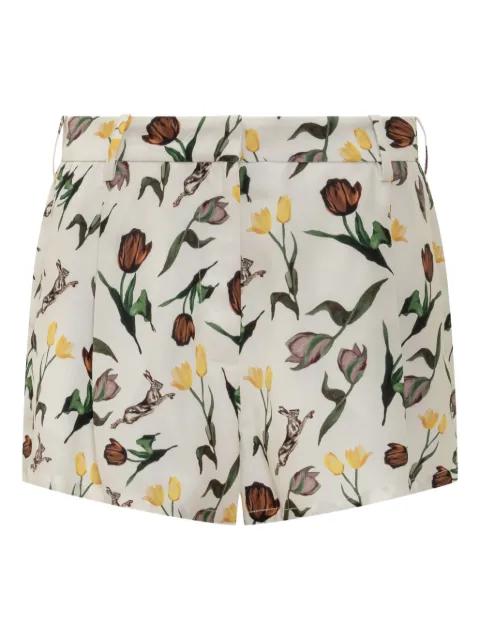 tulip hares-print shorts by MARNI