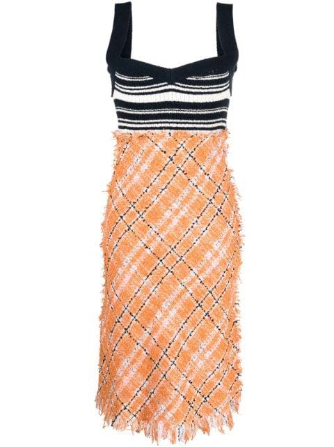 tweed-skirt knitted dress by MARNI