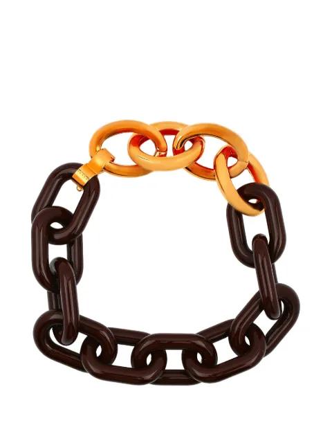 two-tone cable-link chain necklace by MARNI
