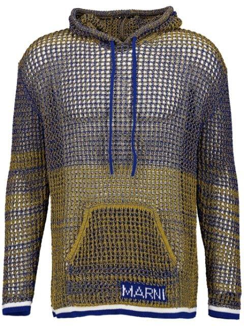 two-tone hoodie by MARNI