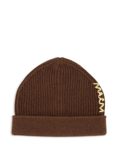 virgin wool beanie hat by MARNI