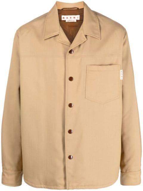 virgin wool shirt jacket by MARNI
