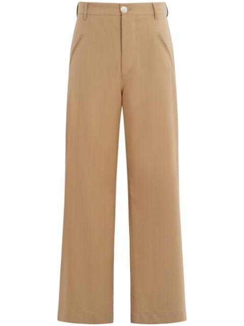 virgin wool straight-leg trousers by MARNI