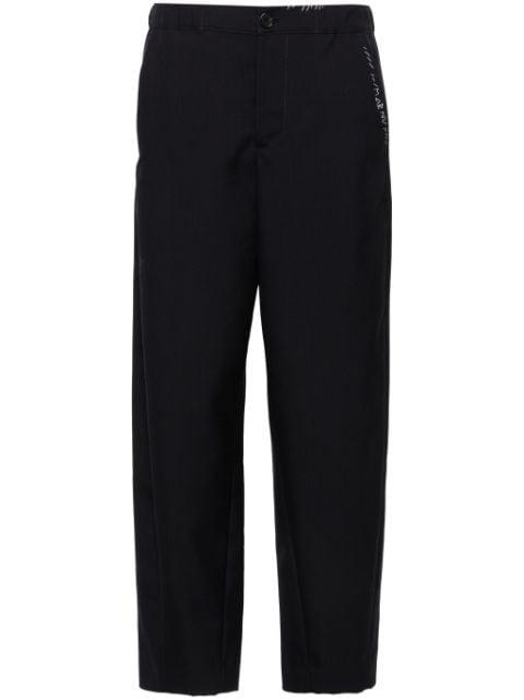 virgin wool tapered trousers by MARNI