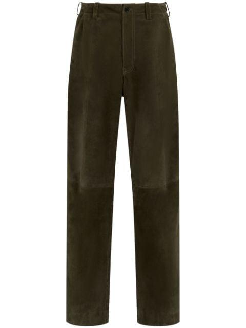wide-leg leather trousers by MARNI