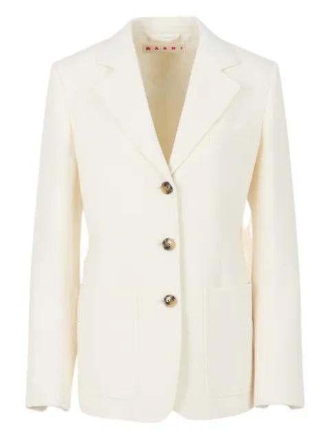 wool crêpe jacket by MARNI
